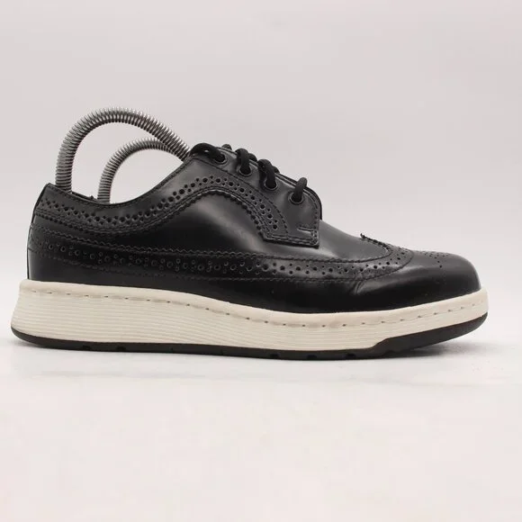Martens Gabe Men's Women's Black White Leather Wingtip Comfort  Shoes
